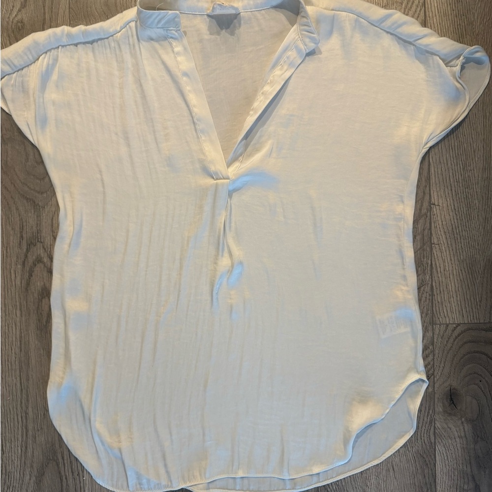 Cream Blouse with Elegant Design